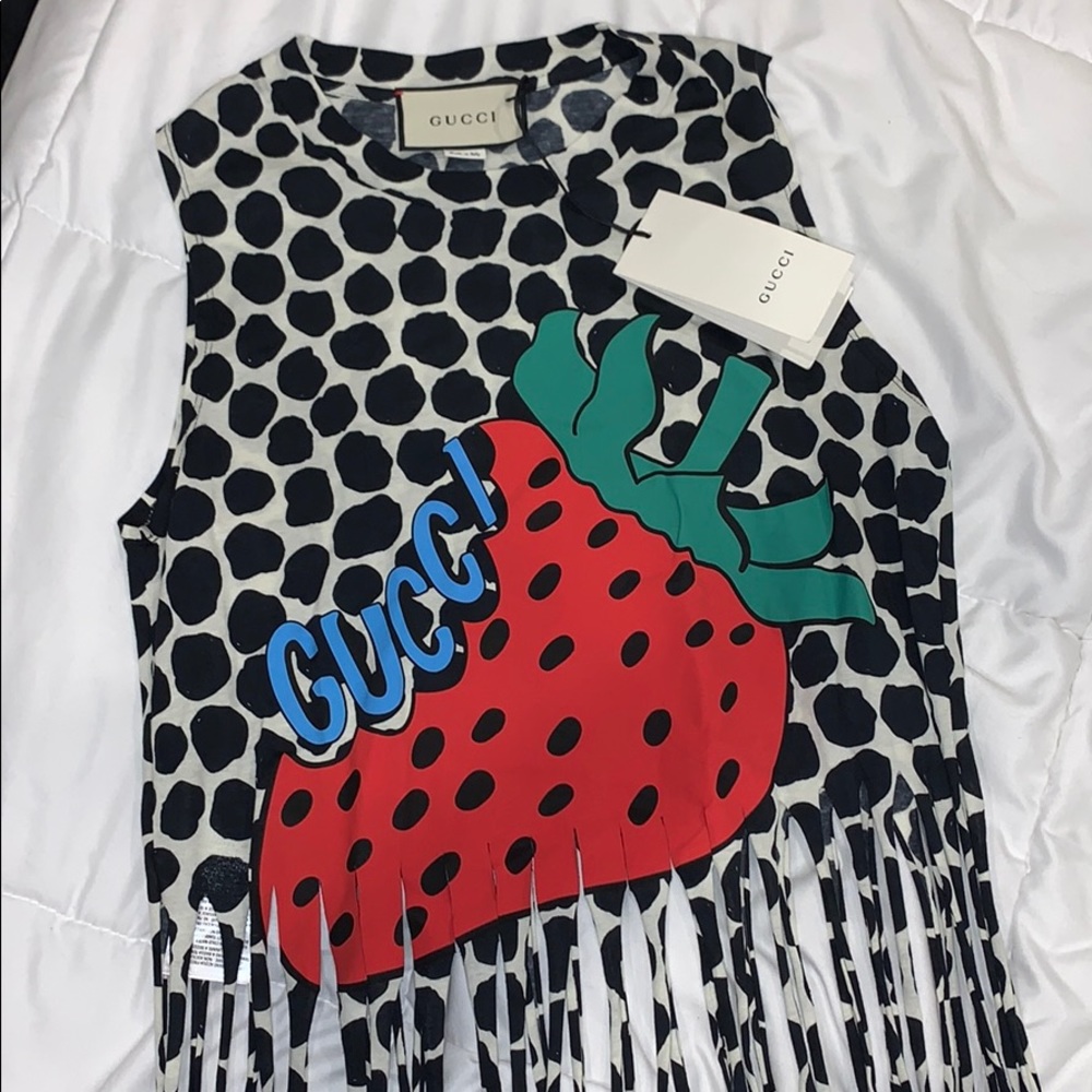 SOLD ❌ Gucci Tank Top - Strawberry Collection